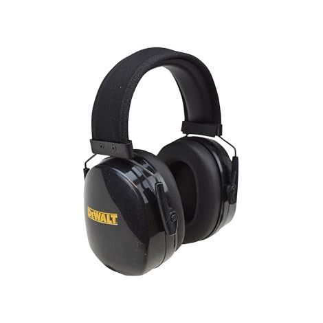 DEWALT LES PROTÈGE-OREILLES DPG18BX PREMIUM ONT UN DESIGN LÉGER ET REMBOURRÉ ET UN BANDEAU REMBOURRÉ RÉGLABLE. DPG18-BX