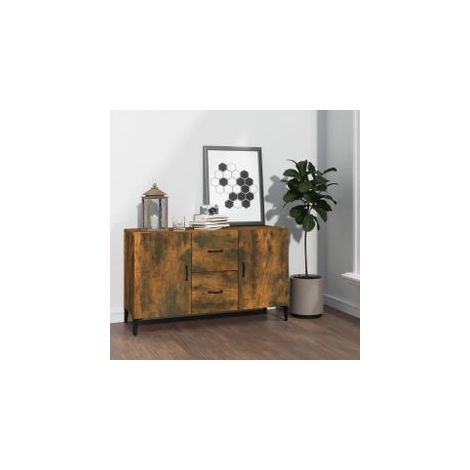 Buffet chêne fumé 100x36x60 bois d'ingénierie (1/5)