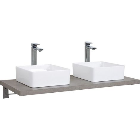 Hängende Waschtischplatte für Waschbecken - 120 cm - Dicke 3,8 cm WILL