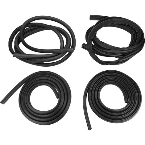 Burletes protectores para puertas, fácil instalación, resistentes a la intemperie, 4 unidades. (1/2)