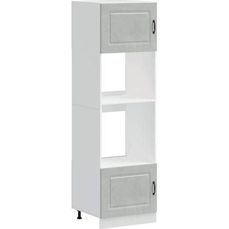 vidaXL Oven Cabinets 2 pcs "Kalmar" Concrete Grey Engineered Wood