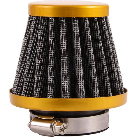 2pcs(jaune)filtres De 35mm Air Moteur Kit D'admission D'admission De Filtre Air Pour La Plupart Des Mini-motos De Moto De Motocross (1/5)