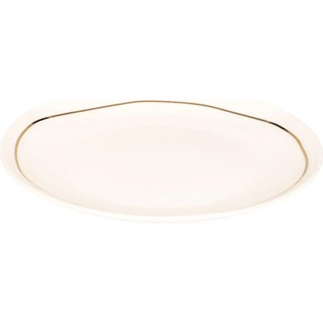 Lot de 6 Assiettes Plates "Selena" 26cm Blanc