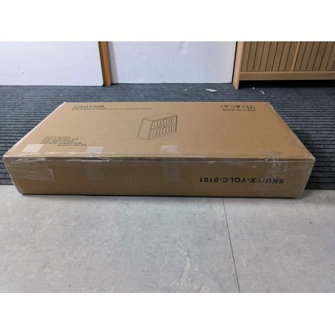 Armoire à chaussures de 60 cm de hauteur, armoire à chaussures suspendue dans le style Mid-Century Modern. Il s’agit d’une armoire à chaussures cachée, dotée de 2 compartiments repliables. (1/5)