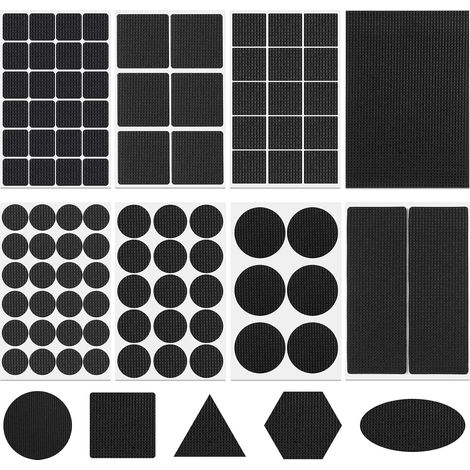 96 Pcs Patins Antidérapants Auto-adhésifs et 2 Pcs Longs Patin Antidérapant Caoutchouc, Patins en Caoutchouc pour Protege Pied de Table Meubles, Patins Antidérapants Découpables pour Chaises Canapés (1/5)