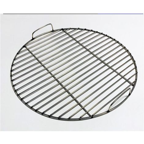 Grille ronde en acier inoxydable 304 avec pince à griller de 40 cm de diamètre Accessoires pour barbecue (1/5)