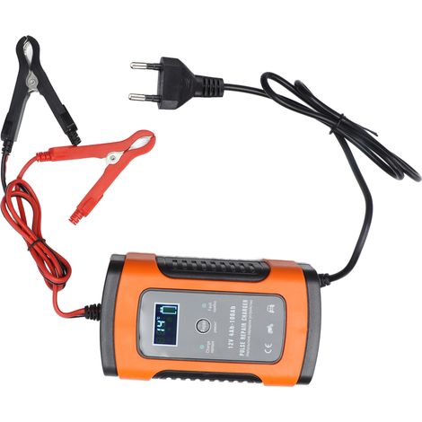 Chargeur de Batterie Intelligent Automatique 5A 12V avec Écran LCD Numérique FBC1205D Prise UE AC100V-240V Maintien de Charge (1/5)