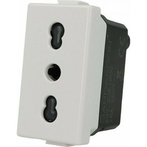 Presa bipasso Compatibile con Bticino Matix come am5180
