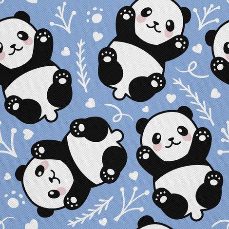 Tela Oxford decorativa para exteriores - Motivo Panda 3 I DX514 (1/5)
