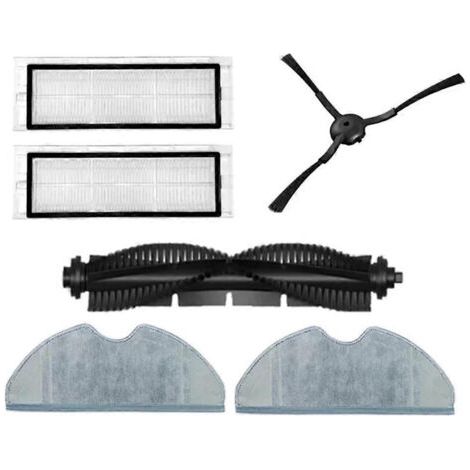 BARKBUSTERS Brosse rotative, brosse latérale, filtre HEPA, chiffon de nettoyage pour aspirateur robot Qihoo 360 S7 Pro (pièce de rechange) (1/5)