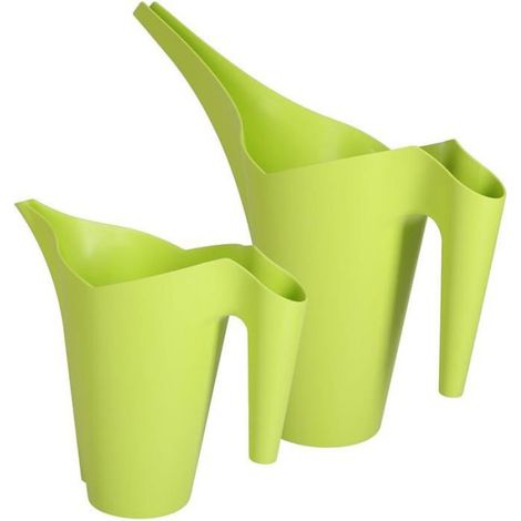 com-four 2 pichets du2019arrosage 1,0 L et 1,4 L Set élégant à Long Bec Accessoires 2 Pièces - 1,0/1,4 L - Vert Clair (1/5)