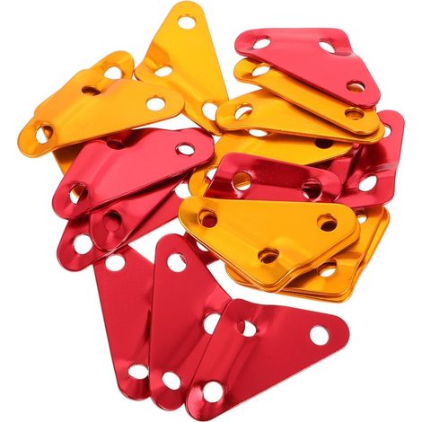 20 Stück dreieckige Aluminium-Zeltspanner für Camping, winddicht und rutschfest, Zubehör für Zelte und Planen (1/5)