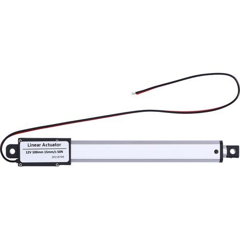 12-V-Gleichstrom-Linearantrieb, 100 mm, mit internem Endschalter, geräuscharmer Mini-Elektroantrieb für Industrie und Landwirtschaft, 15 mm/s – 50 N (1/5)