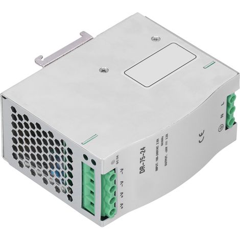 Alimentation à découpage BERM rail DIN transformateur DR7524 100-240VAC, convertisseur de tension 75W, bloc d'alimentation industriel, 24V DC, équipement électrique. (1/5)