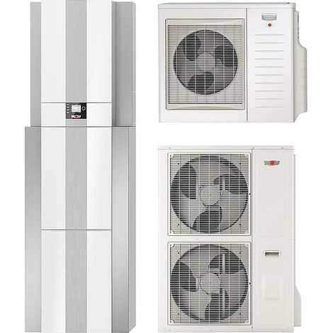 Wolf Luft- Wasserwärmepumpe Splitgerät CHC-1S-10 kW 9146664 Wärmepumpe Heizstab (1/5)