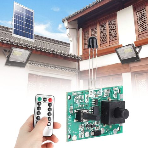 3,7-V-Solar-Lichterketten-Controller-Modul mit Fernbedienung für Solar-Lichterketten (1/5)
