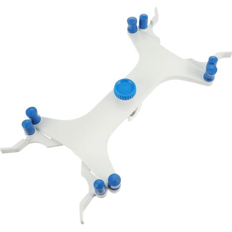 Clip de fixation double pour burette IMIKEYA en aluminium