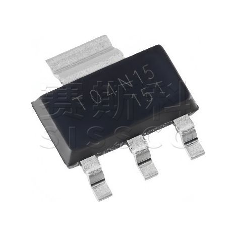Changdian/Changjing CJT04N15 SOT-223-4 N-Kanal-Leistungs-MOSFET-Bauteilchip 150V 4A, 5 Stück.