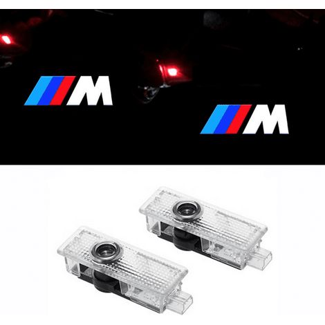 Lot de 2 Projecteurs de Portière BMW avec Logo LED, Éclairage de Sol Automobile, Accessoire de Bienvenue pour Voiture (1/5)