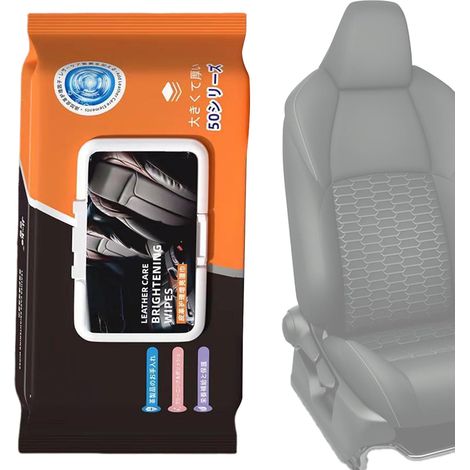 Lot de 50 chiffons d'entretien pour voiture - Chiffons d'entretien du cuir - Pour revêtement de porte de camion, tableau de bord, console centrale, chaussures, bottes, sacs (1/5)