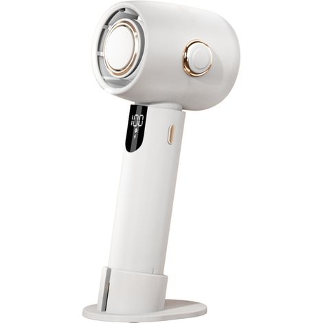 Mini-Tischventilator, tragbar, wiederaufladbar, 5 Geschwindigkeitsstufen, geräuscharm, mit LED-Anzeige, ideal für Zuhause, Büro und unterwegs