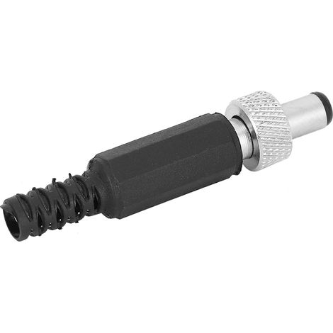 Lot de 20 fiches d'alimentation mâles CC avec verrouillage, en plastique et métal, 5,5 x 2,1 mm, pour lecteurs multimédias audio (1/5)