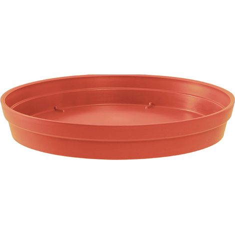 Soucoupe Ø22cm pour pot de fleur Toscane Ø30cm - Orange Terre Battue - EDA