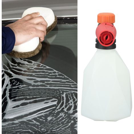 Pistola limpiadora de alta presión con conexión rápida de 1/4" – capacidad de 500 ml para coches, jardín y vehículos [1 x boquilla de espuma limpiadora de alta presión] (1/5)