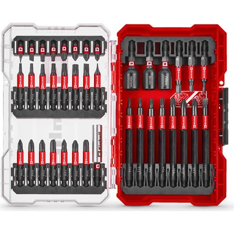 Einhell Set M-CASE Coffret de 38 pièces de vissage (embouts de 25 50 et 90 mm, douilles à 6 pans, porte-embouts de 60 mm) (1/5)