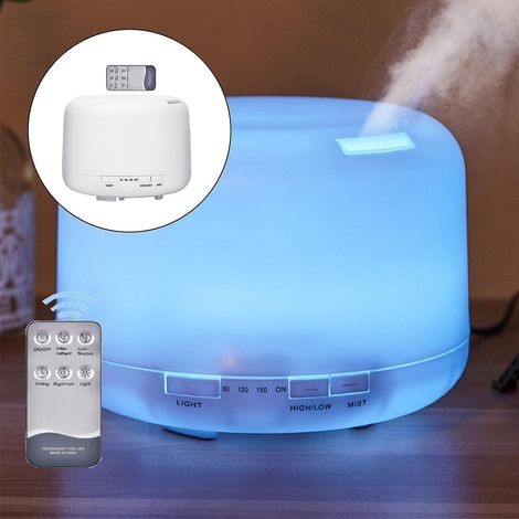 Diffuseur, vaporisateur, purificateur d'air, brumisateur, humidificateur d'air, lumière chaude, lumière colorée RC (1/3)