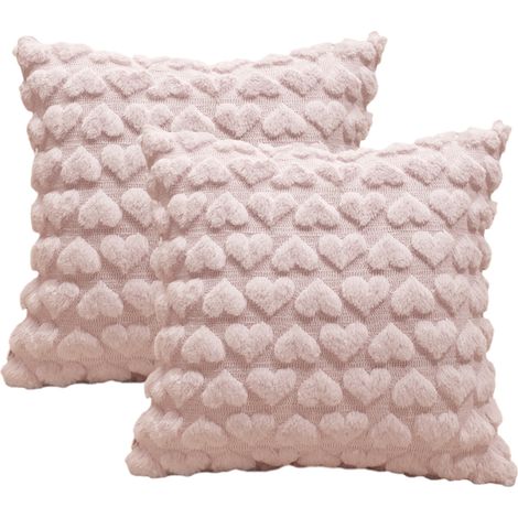 Lot de 2 housses de coussin 45x45 cm, fermeture éclair invisible, style bohème, pour canapé et lit (1/5)