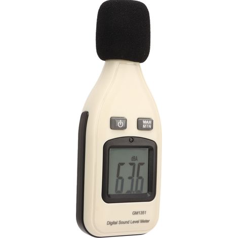 Sonomètre numérique 30-130 dBA, précision ±1,5 dB, écran LCD rétroéclairé, fonction de maintien des données, testeur de bruit (1/5)