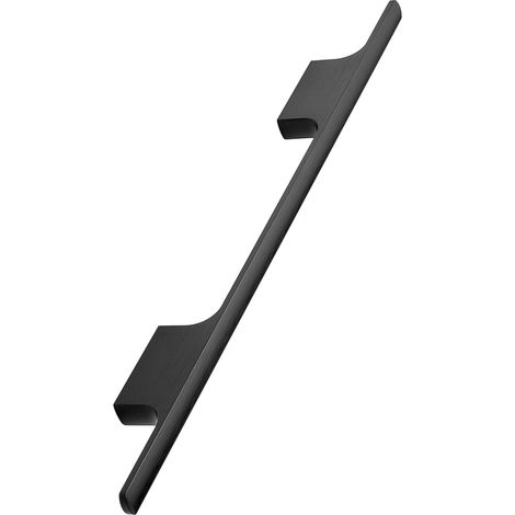 Furnipart Möbelgriff Tau LA160, Griff für Küchenschränke - Schrankgriff für Küchenfronten - Aluminium schwarz matt gebürstet (1/5)