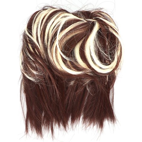 Chignon Désordonné Femme Postiche Queue de Cheval Tressée Synthétique pour Cosplay Danse Fête Q17-7AH613 (1/5)