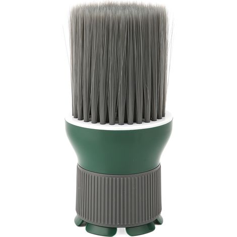 Brosse à cheveux en fibres vertes douces, idéale pour les cheveux abîmés ou cassés. Brosse tourbillon. (1/5)
