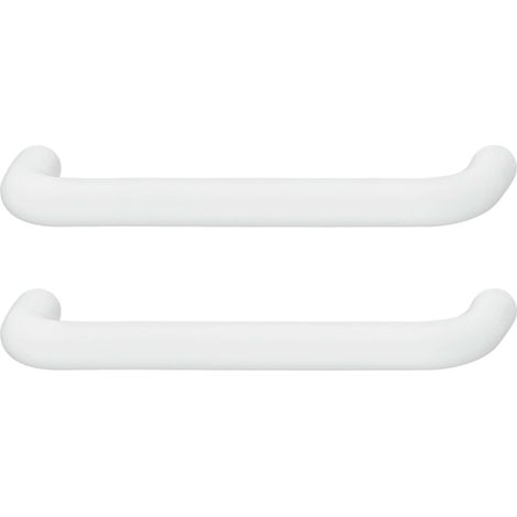 2x poignée de meuble delrin 10mm entraxe 96mm porte cuisine salle de bain, blanc