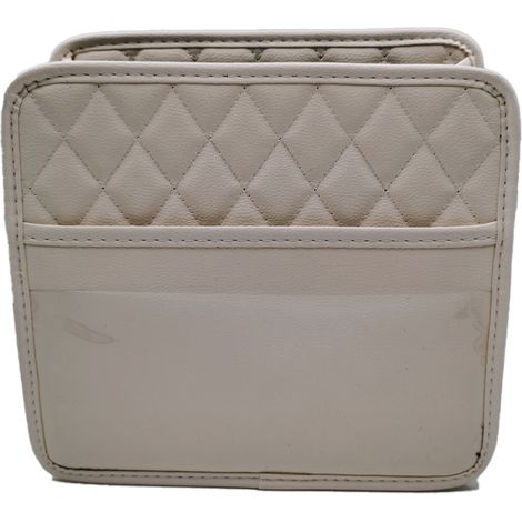 Sac de rangement multifonctionnel en cuir pour accessoires de voiture enfant