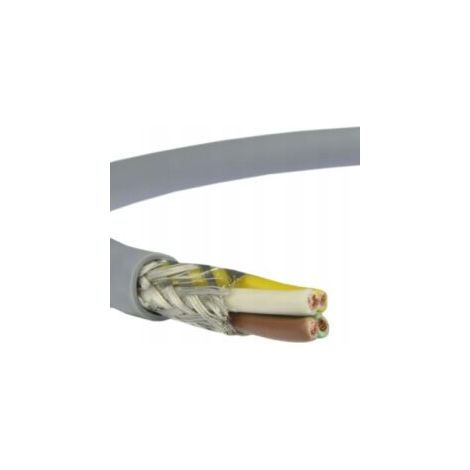 Câble blindé multiconducteur 4X0,75 – 300V – Résistance d’isolement 20 MΩ/km – Pour transmission de signaux analogiques et numériques – Cable Courant Fort (1/3)