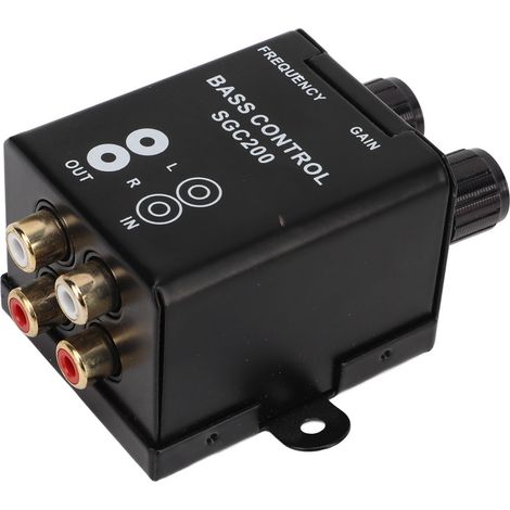 Commande de basses auto, régulateur de son, ampli, universel pour la plupart des véhicules (1/5)