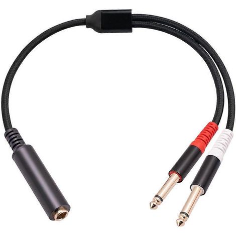 6,35 mm 1/4" Stecker auf 1/4" Buchse Stereo-Zubehör für elektrische Instrumente (1/5)