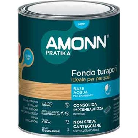 FONDO TURAPORI PER PARQUET AMONN 0,75 lt - Trasparente