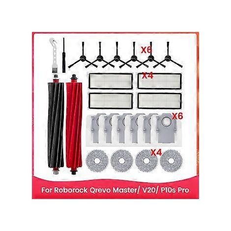 Zubehörset für Qrevo Master/ V20/ P10s Pro Saugroboter: Haupt- und Seitenbürste, HEPA-Filter (1/5)