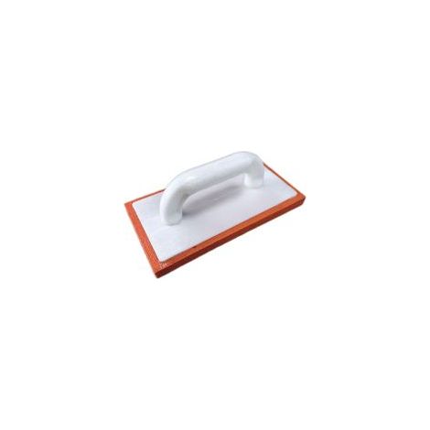 Taloche avec garniture en caoutchouc mousse, Blanc/orange, 14 x 21cm