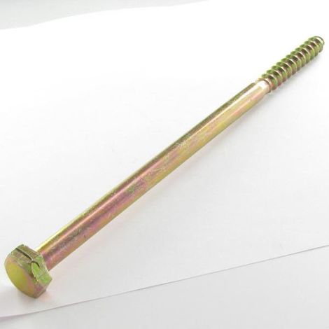 Tirefonds 10X260 Filetée sur 50 Acier zingué 8MICRONS-1 pièce