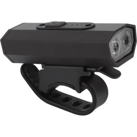 Phare de vélo LED double tête à 6 niveaux d'éclairage, rechargeable par USB, en alliage d'aluminium, pour le cyclisme en extérieur (1/5)