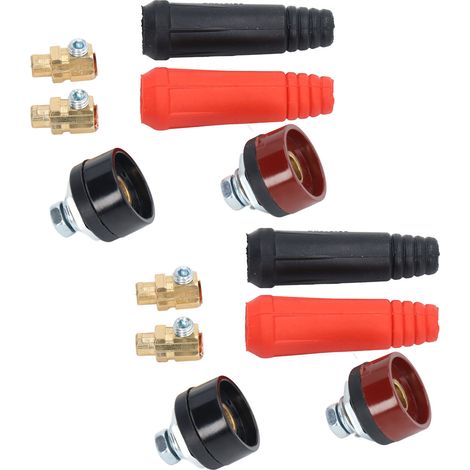 Kit de 12 connecteurs rapides pour câbles de soudage et alimentation électrique (1/5)