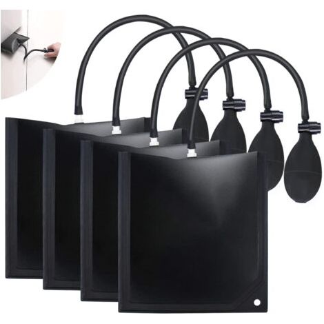 Coussin d'air de levage 4 pcs – Pompe manuelle en caoutchouc polyuréthane – Capacité 220 lb – Pour installations de fenêtres et portes (1/5)