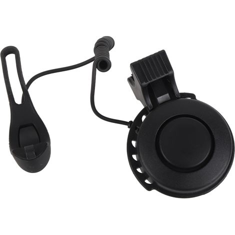 Wasserdichte Fahrradhupe, USB-aufladbar, Klingel für Lenker von 22 bis 31,8 mm (schwarz) (1/5)
