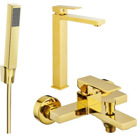 Mexen Uno R77 ensemble de bain, doré - 71413R77-50 (1/4)
