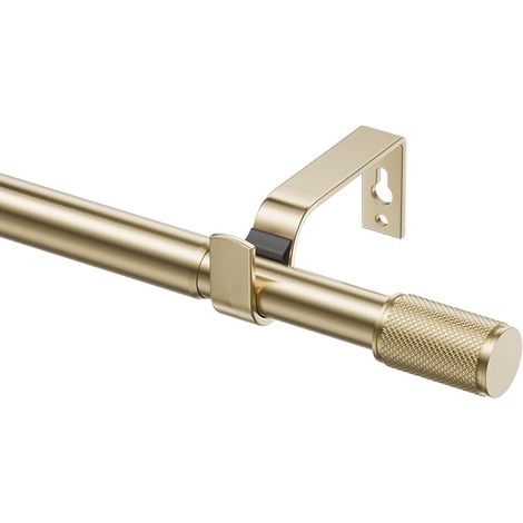 Tringle à rideaux métal réglable embouts pour fenêtres - 19 mm - Doré - 72 à 220 cm (1/5)